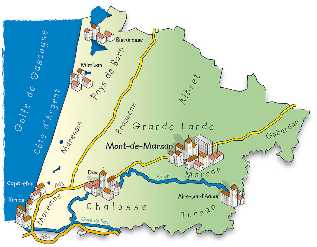 Les Gîtes Malidri : gîte pour vacances à Pontonx-sur-l'Adour près de Dax | Landes (40)